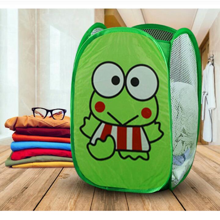 TEMPAT BAJU KOTOR | TEMPAT BAJU CUCIAN | BOX LAUNDRY | TEMPAT BAJU KOTOR MOTIF KEROPPI |
