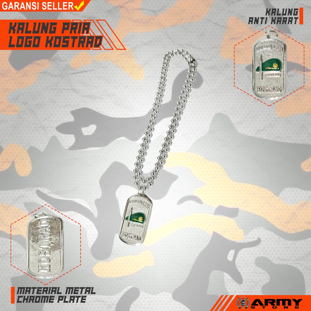 kalung pria logo baret kostrad