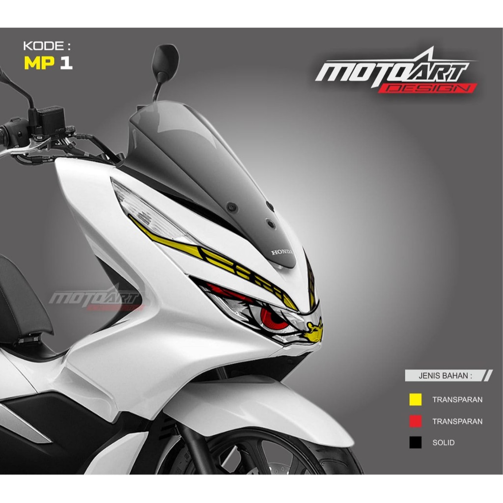 STICKER LAMPU DEPAN HONDA PCX