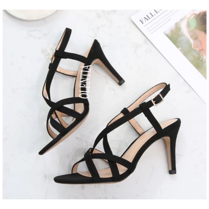 DV 03 Sandal Wanita Sandal heels gladiator 9cm