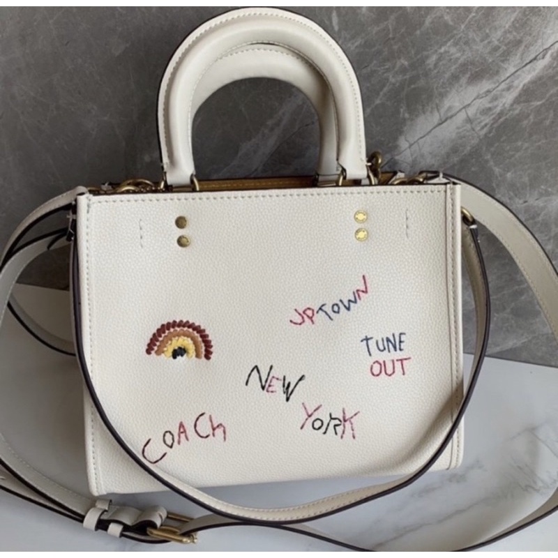 (READY STOCK) Coach Rogue 25 With Embroidery  (C3873)