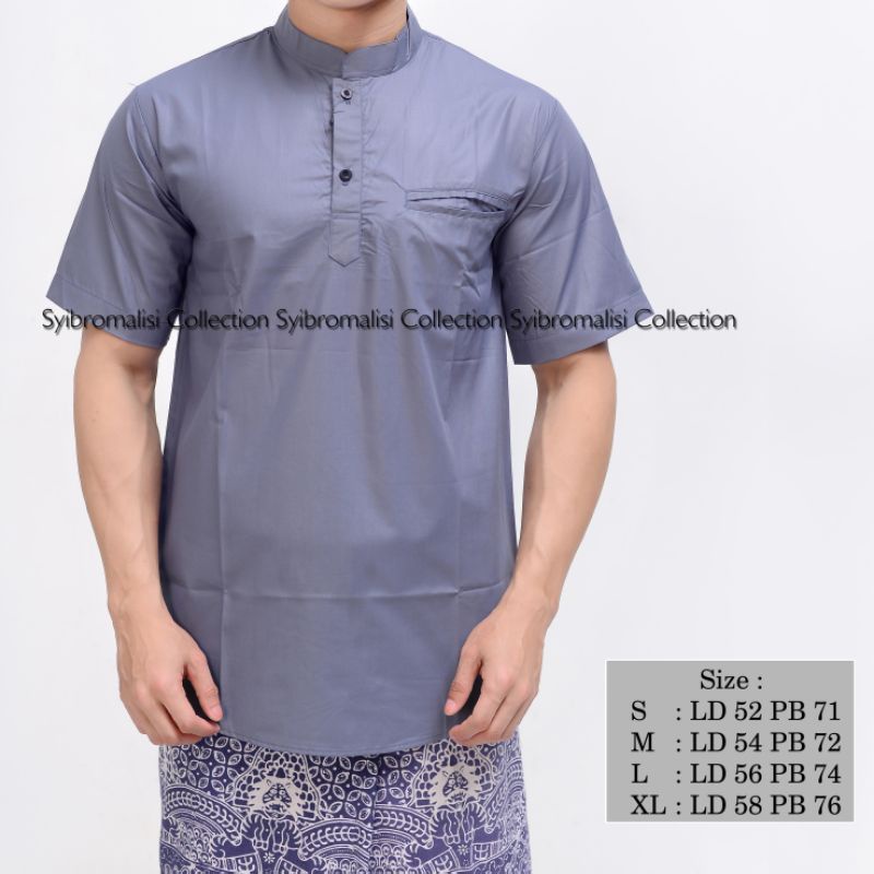 Baju koko pendek dewasa casual