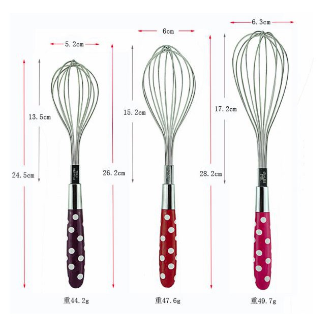 Pengocok Telur Polkadot stainless Steel Whisk Model Polkadot/pengocok telur