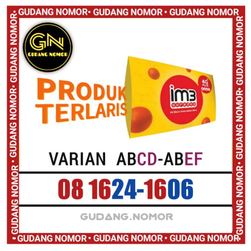 Nomor Cantik indosat im3 10 digit 4G LTE murah | 10 digit im3 indosat 4G LTE murah 1606