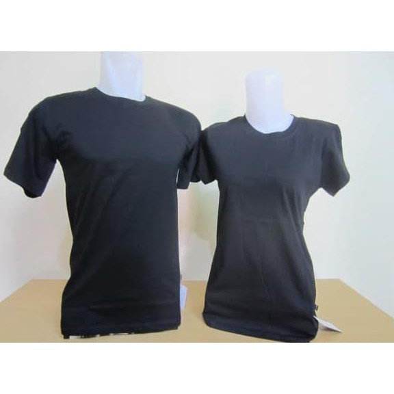 promo kaos couple hitam polos lengan pendek - baju pasangan oblong terbaru