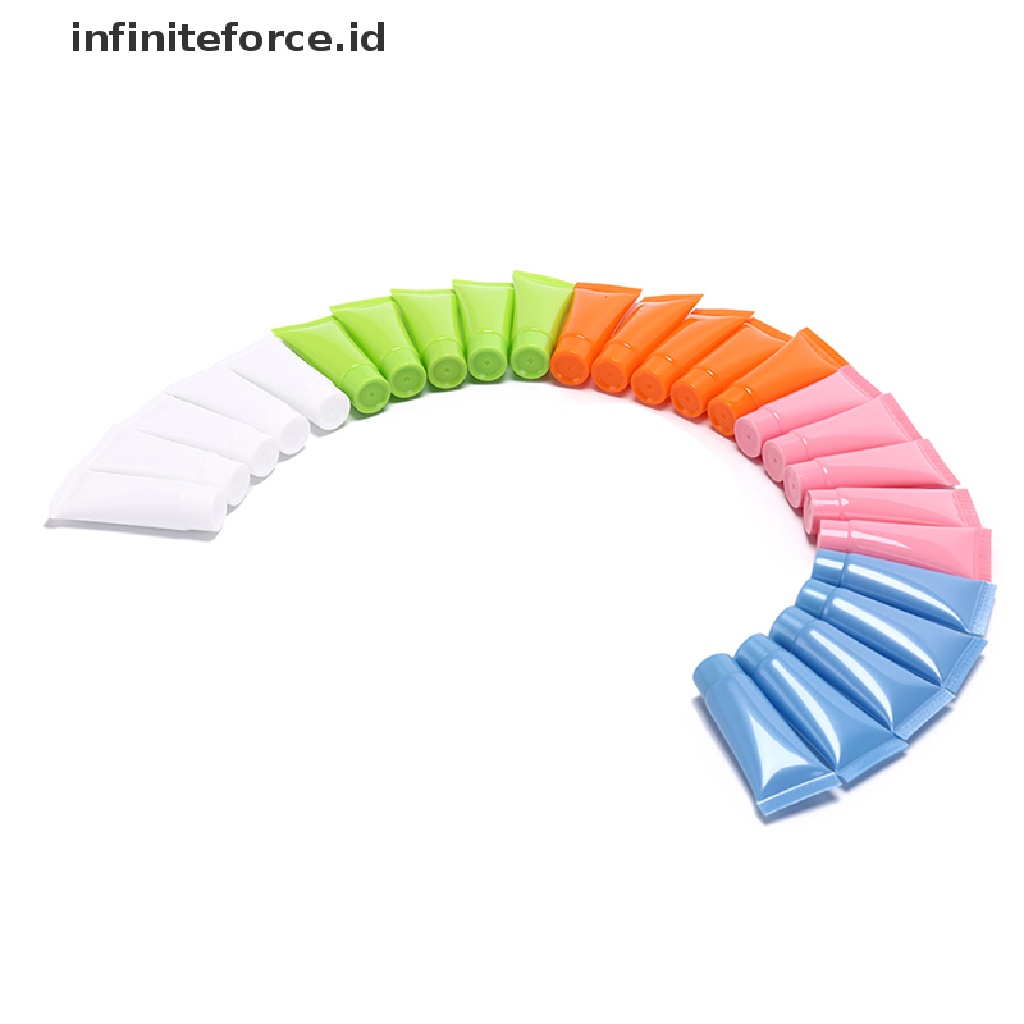 (Infiniteforce.Id) 5pcs / Set Botol Plastik Kosong 5ml Untuk Lotion / Kosmetik