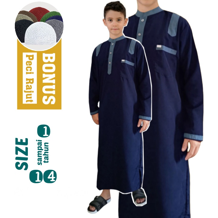 AL-HAFIDZ jubah anak laki usia 1-14 Tahun gamis anak premium new trendz