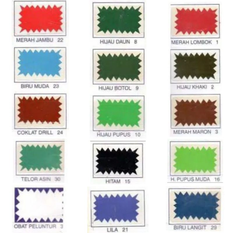 Pewarna Baju Wantex Tiedye Padi Gunung