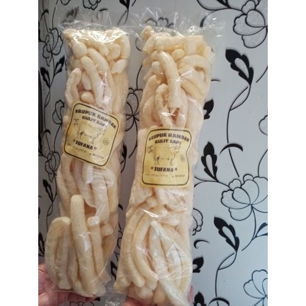 

Krupuk Rambak Sapi Stik Matang Fresh / Original