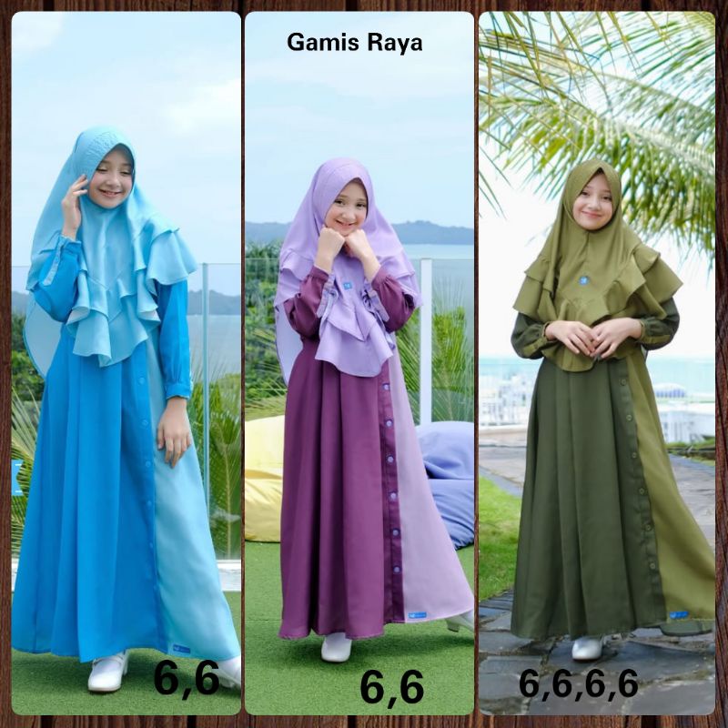 Gamis anak / gamis raya series / gamis raya21 Nubi