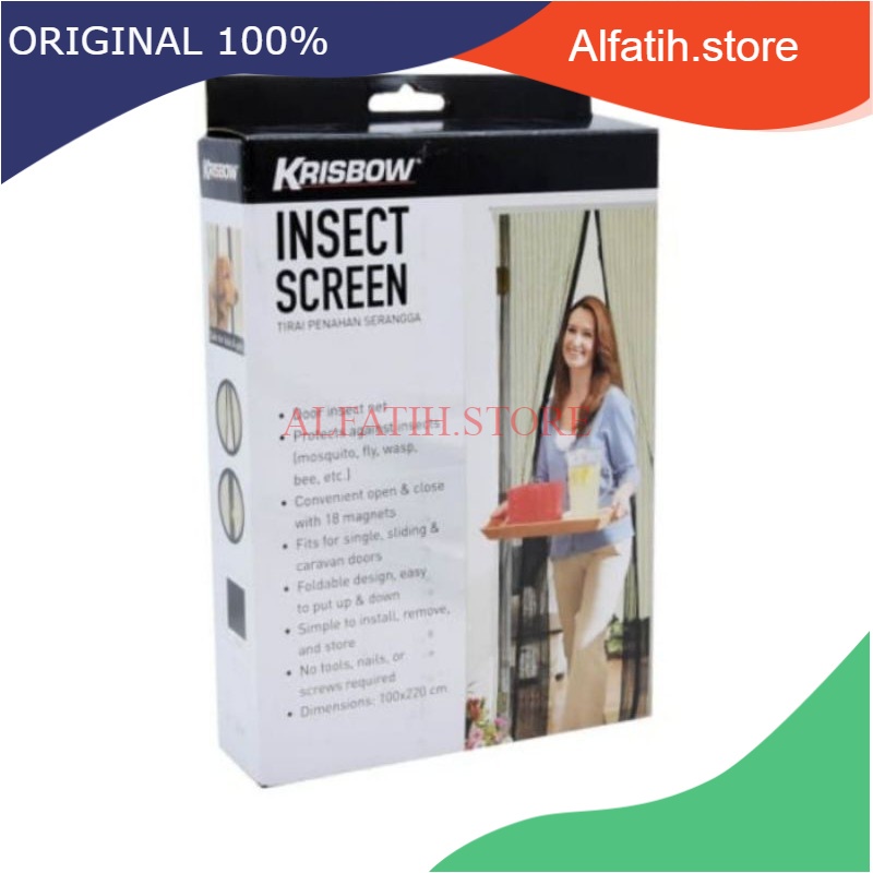 ACE Krisbow Tirai Pintu Magnet Anti Nyamuk/Tirai Nyamuk/Kelambu Nyamuk