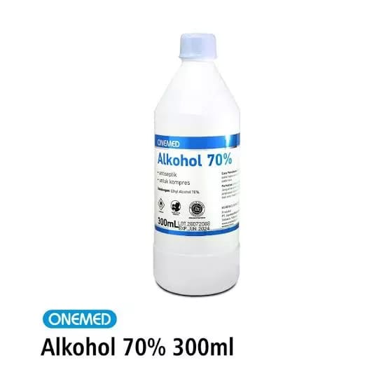 ALKOHOL 70% ONEMED 300ML PER KARTON ISI 24 BOTOL