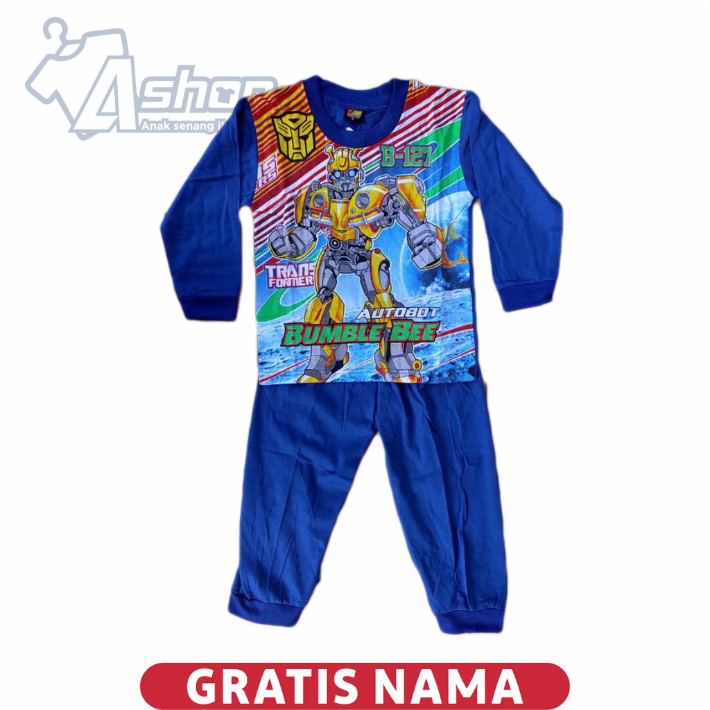 Baju Anak Setelan Bumblebee Panjang