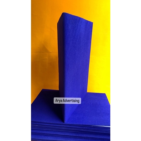 

map polos bahan beludru warna biru
