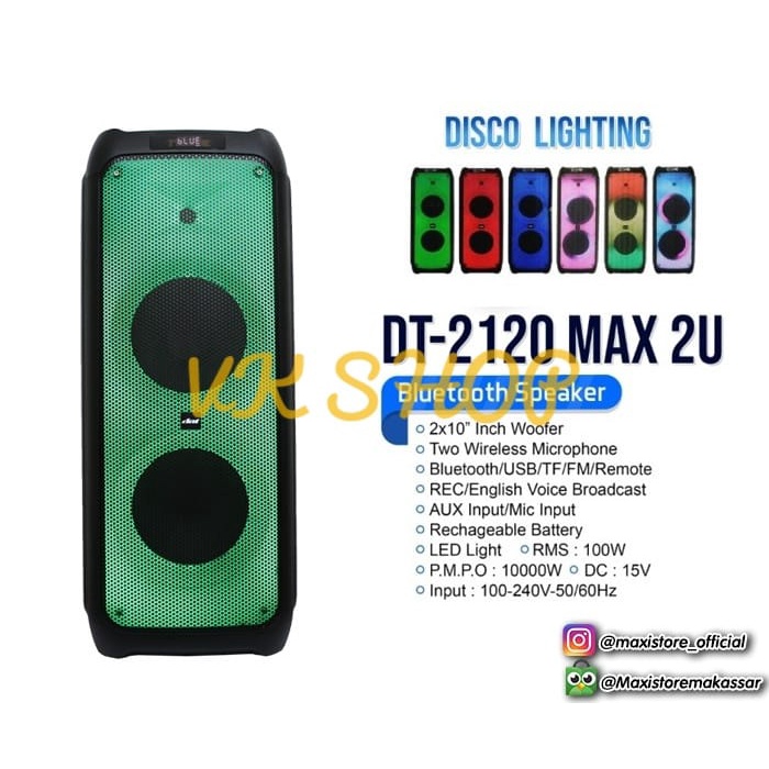 SPEAKER PORTABLE DAT DT-2120 MAX2U DT2120MAX2U DT 2120MAX2U ORIGINAL