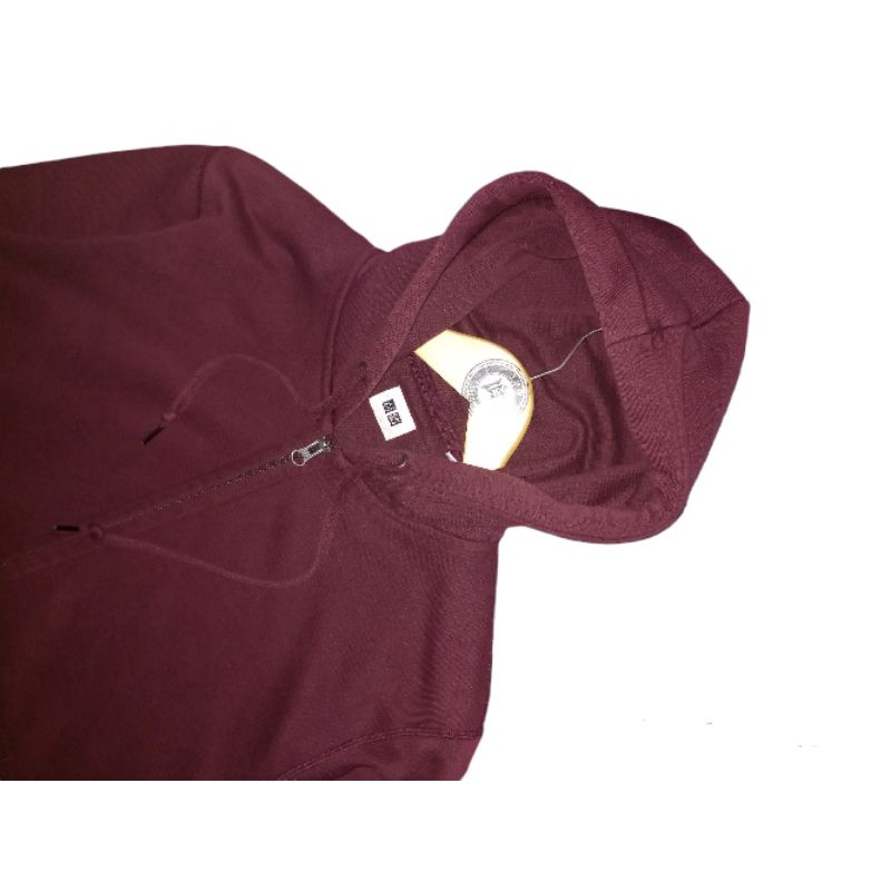 Zh Hoodie uniqlo maroon