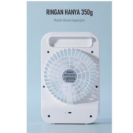 ITSTORE Robot RT-BF14 2000mAh 5 Inch Fan Portable Desktop Fan &amp; LED BF 14 Recharger