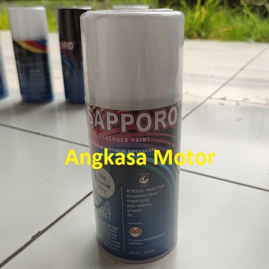 

Cat Semprot EXCLUSIVE GREY 7459 Abu Sapporo Spray Pylox Pilox 300 ML