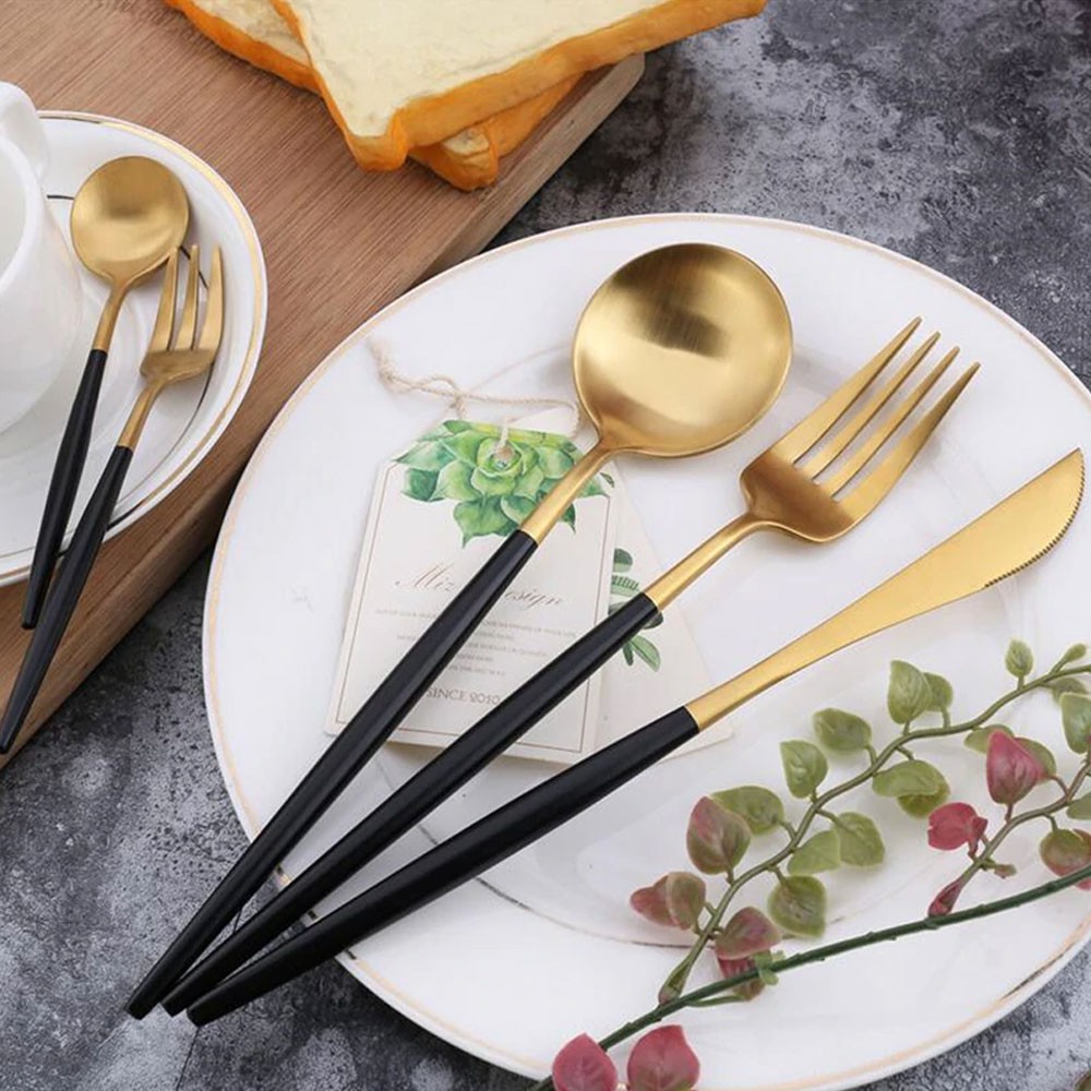 Cutlery Set Perlengkapan Makan Sendok Garpu Pisau Portuguese 30 pcs