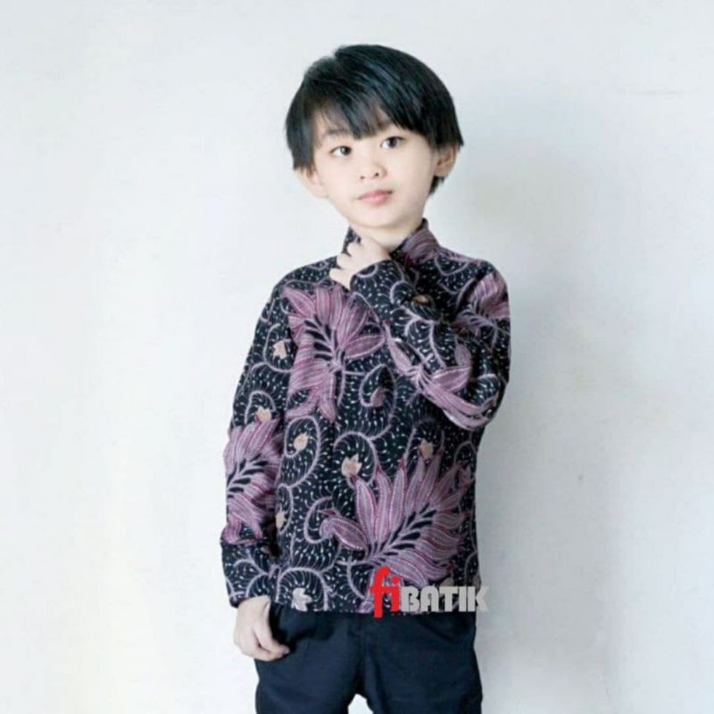 KEMEJA BATIK ANAK, BATIK ANAK, BAJU BATIK ANAK KEKINIAN  SIZE M L XL XXL