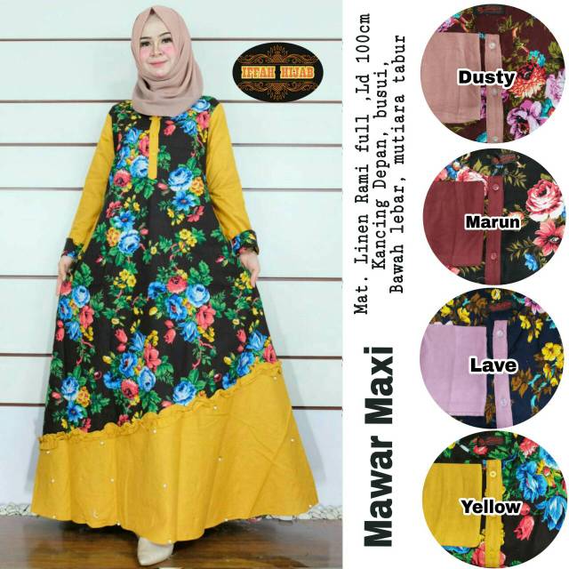 [NEW ITEM] Gamis Dress Maxi Sholehah Ori by Iffah Hijab