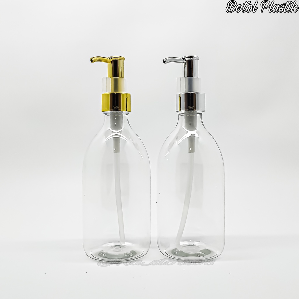 Botol 300ml Pump Luxury Scarlett Bening Kosong Botol 300Ml Pump Luxury Varian Warna Clear Scarlett M