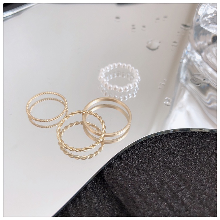 Set Cincin Mutiara Untuk Aksesoris