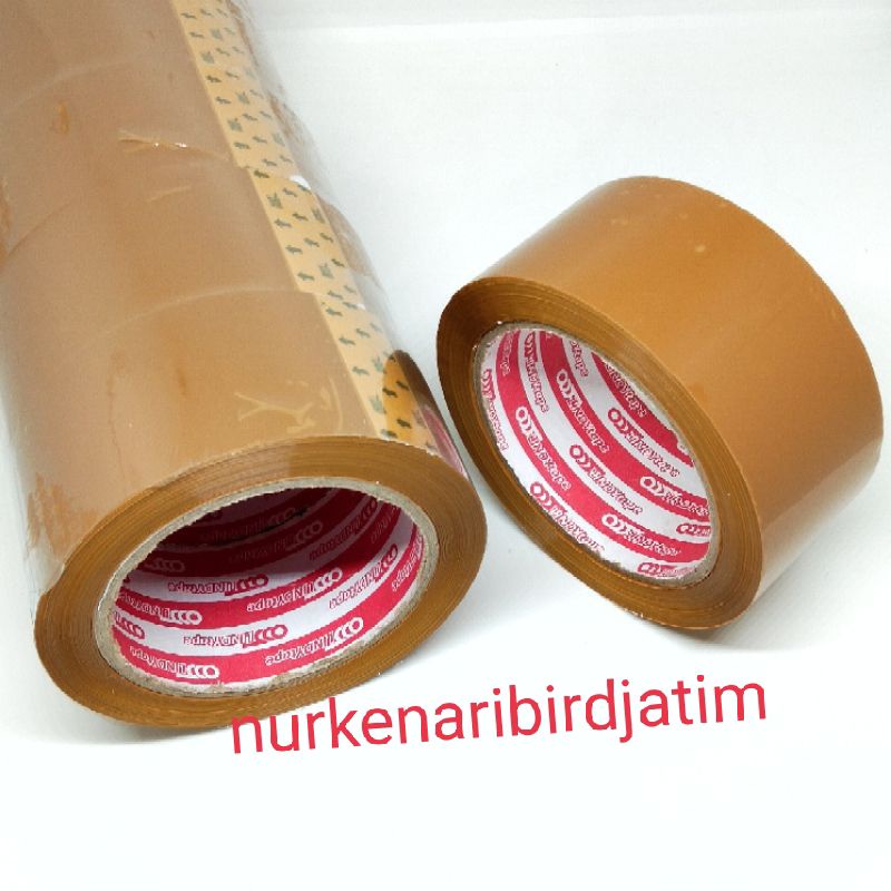 

Lakban Coklat 90 yard 48 mm LINDY KUAT, REKAT Dan MURAH BERKUALITAS