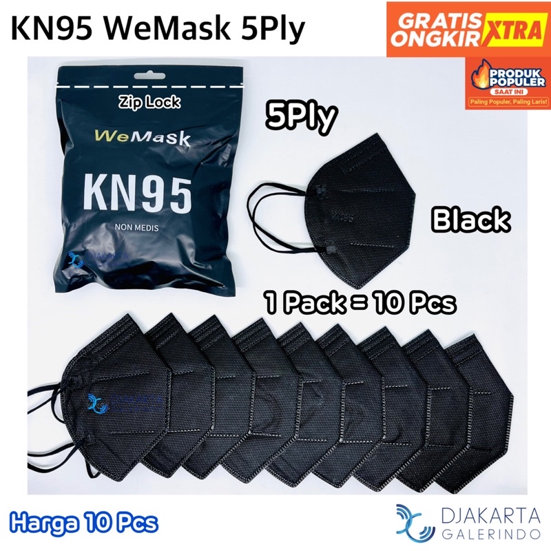 Masker KN95 5Ply &amp; 6Ply WeMask Original isi 10 Pcs