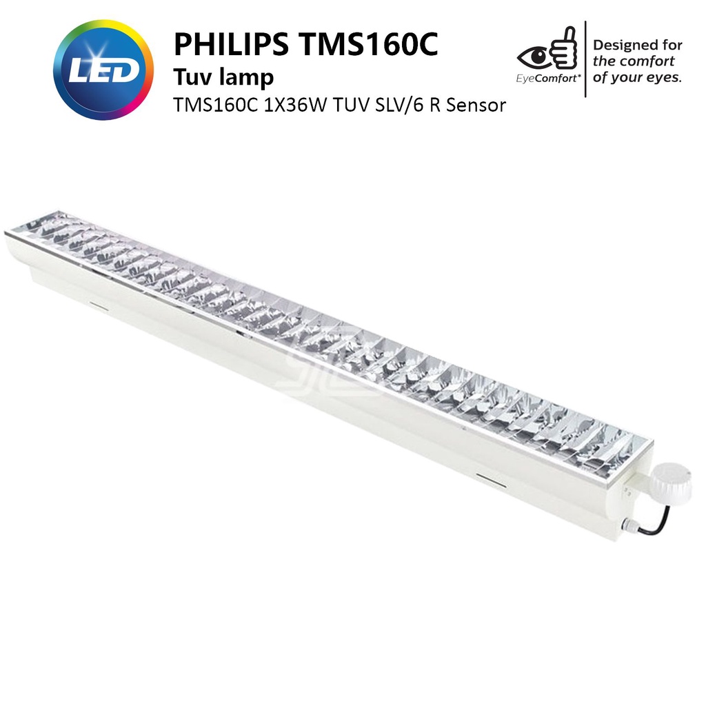 PHILIPS Set Lampu UV TMS160C 1X36W TUV SLV/6 R Sensor Motion Sensor