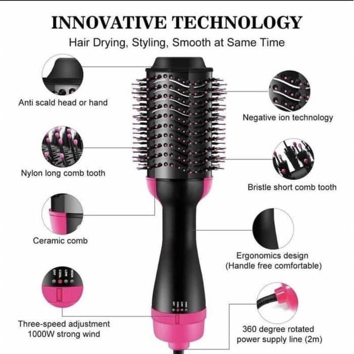 STYLING new Hairdryer sisir blow volume rambut otomatis catok 3in1 STYLING HAIR