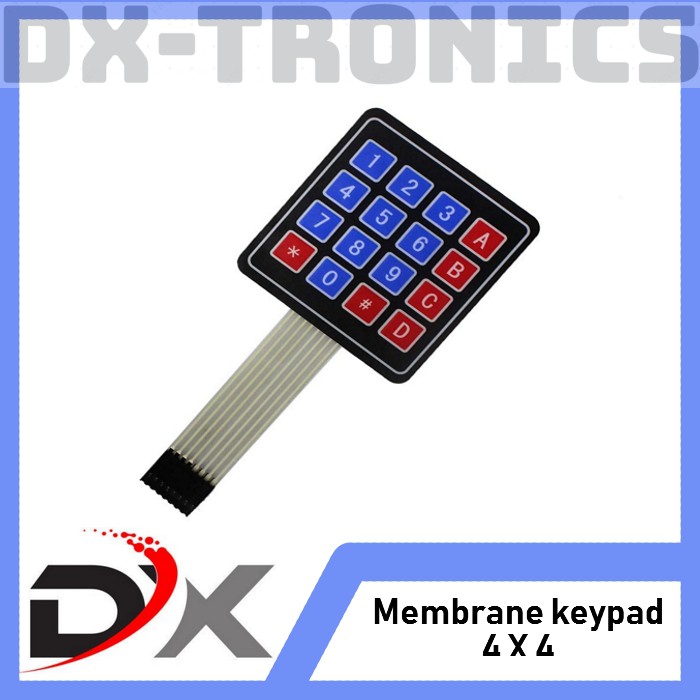 4x4 Matrix Array 16 Key Membrane Membran Switch Keypad Arduino 4 x 4