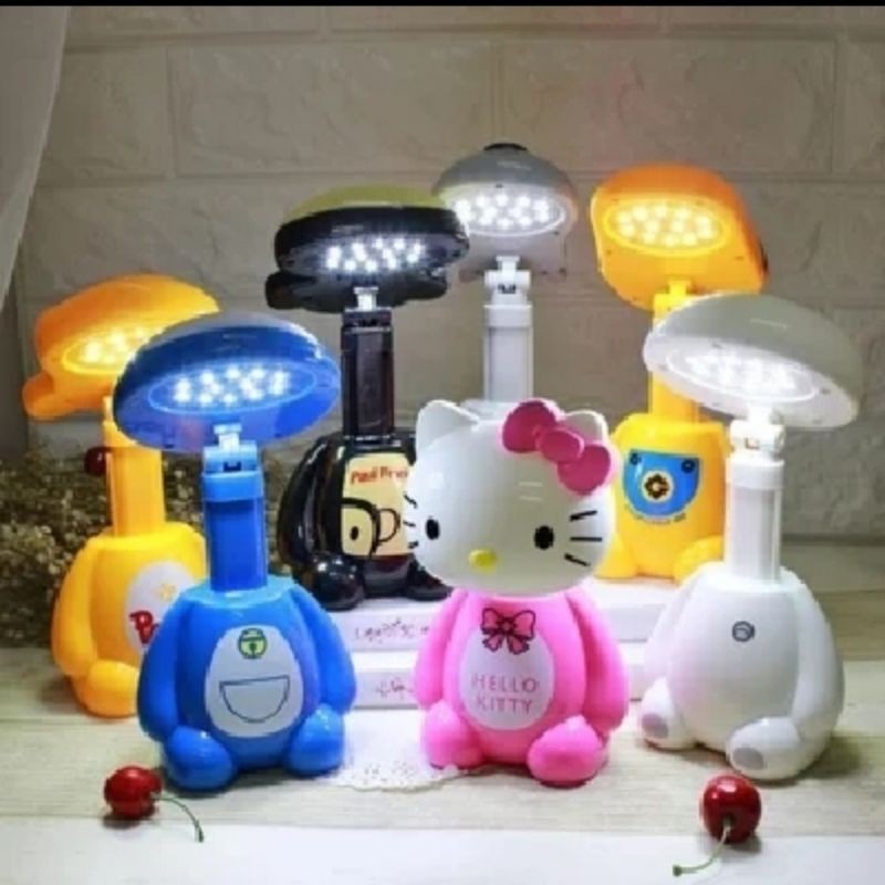 LAMPU BELAJAR LED LAMPU TIDUR CARACTER LED LAMPU BACA CARTOON LED CHARGER