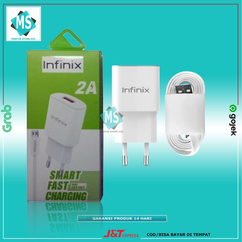 Charger Infinix Output 2A Micro USB for Smart 4 5 Hot 9 Play 10 Note 7 S3 S4 S5 Pro 3X Xcu32