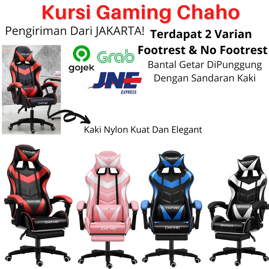 Kursi Gamer Gaming Luxes Chaho Chair Bangku Gaming Termurah Chaho Hidraulik Hidrolik