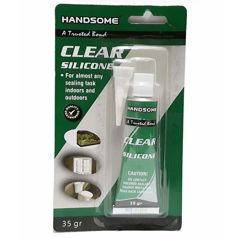 Lem Kaca Silikon HANDSOME Clear / Lem Silicone Sealant Odol Sealent Kaca Terbaik