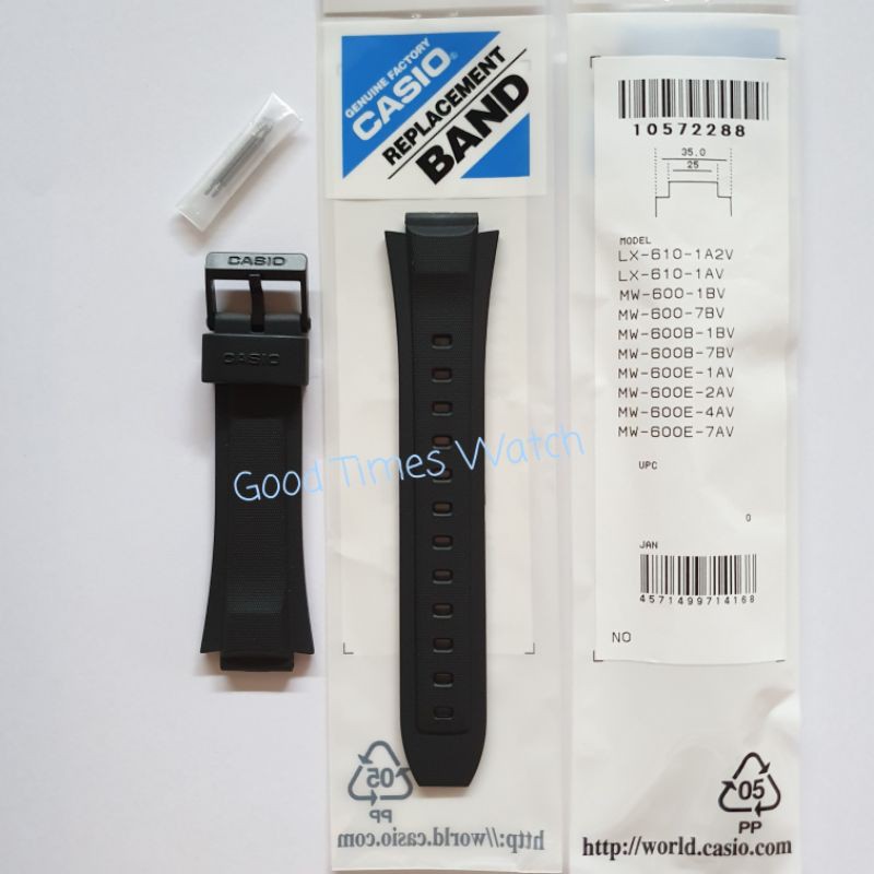 STRAP CASIO LX-610 MW 600B MW 600E MW 600F LX 610 MW 600 Casio Original