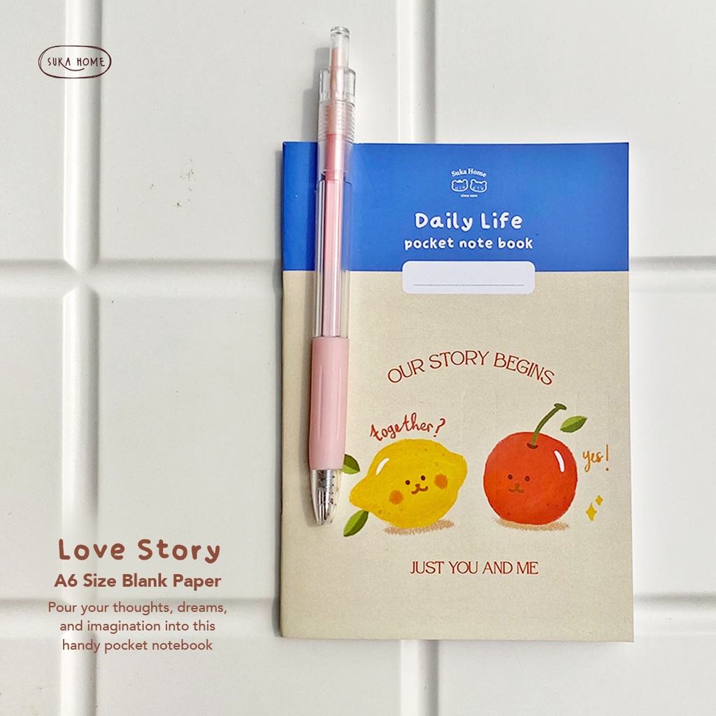 Daily Life Pocket Notebook | Diary Agenda | Buku Catatan | Journal Book |  Buku Kecil Mini | Diary Catatan Aesthetic A6 Size 30 halaman by Suka Home