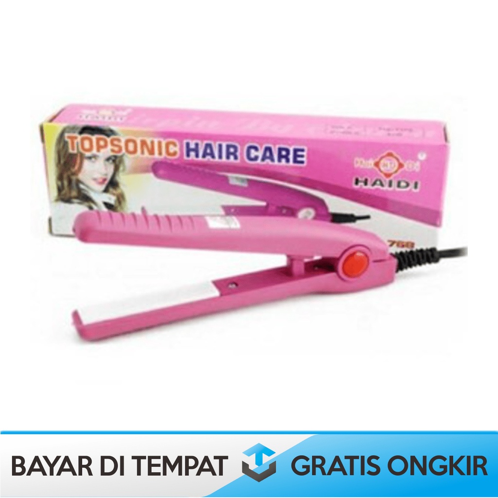 CATOK PELURUS RAMBUT MINI HAIDI HD-768 TOPSONIC HAIR REBONDING MURAH