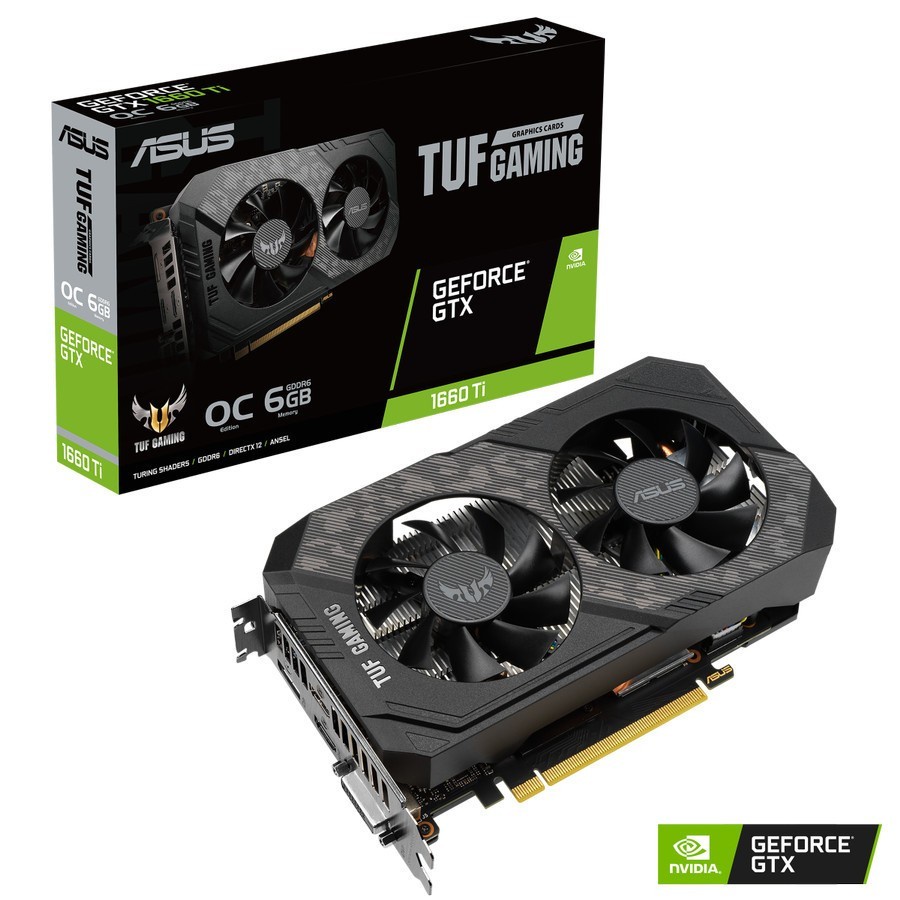 ASUS TUF GTX 1660 Ti 1660Ti 6GB EVO OC GDDR6 192BIT Dual Fan