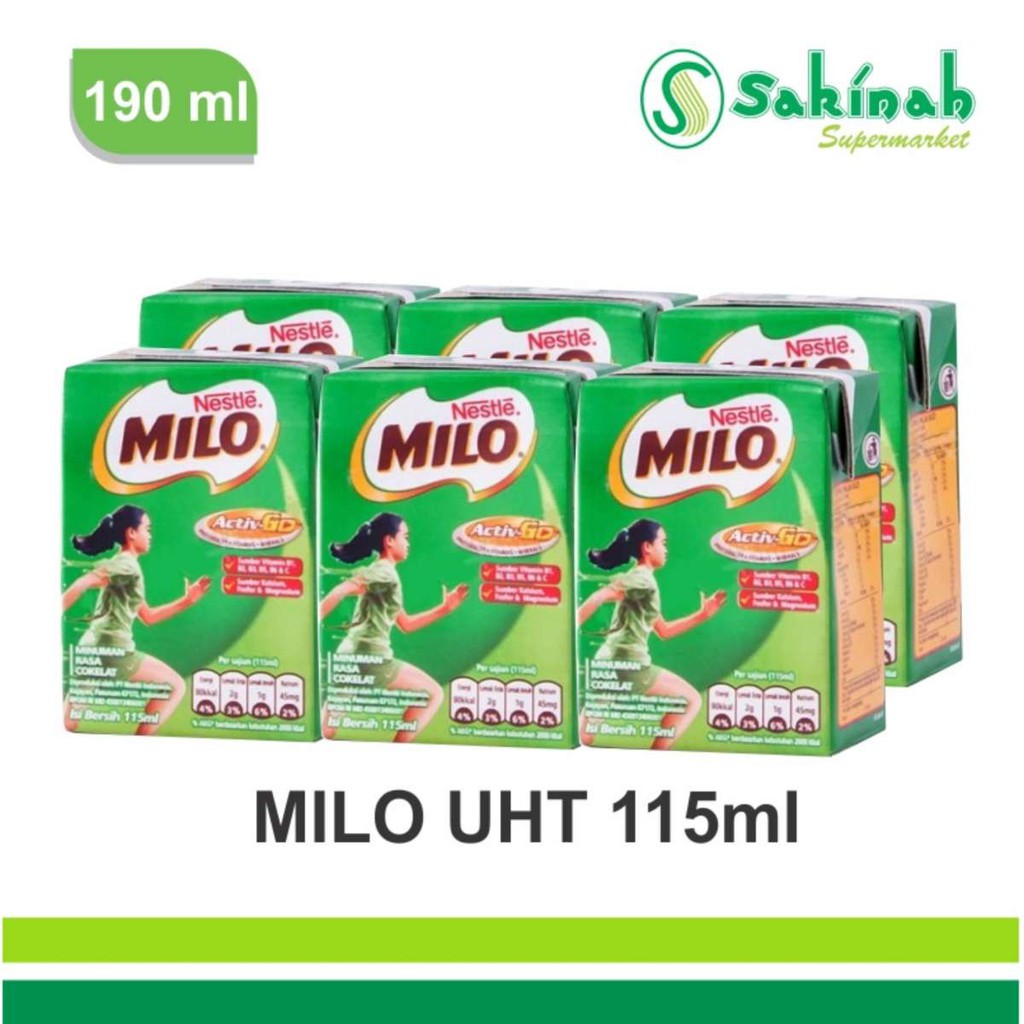 Milo Activ-Go Coklat Susu UHT 110 ml (36pcs)