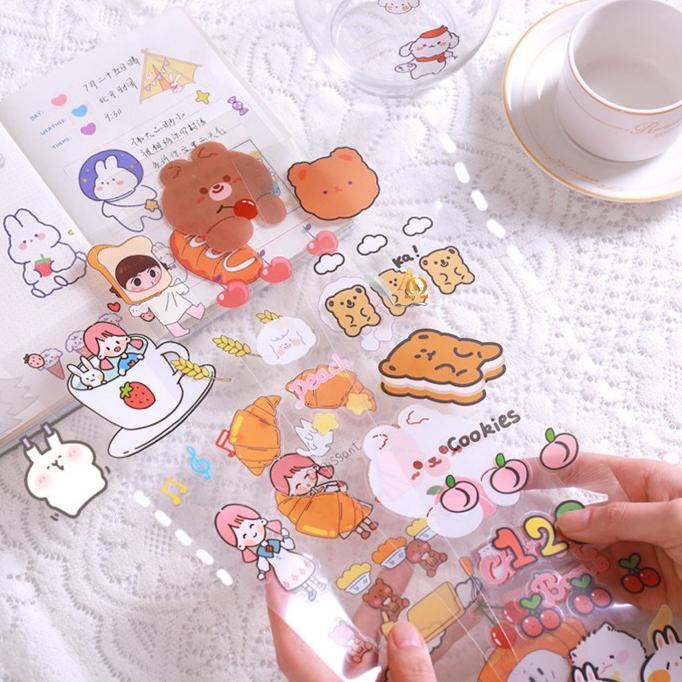 

Sticker Panjang Kartun Korea Motif Imut