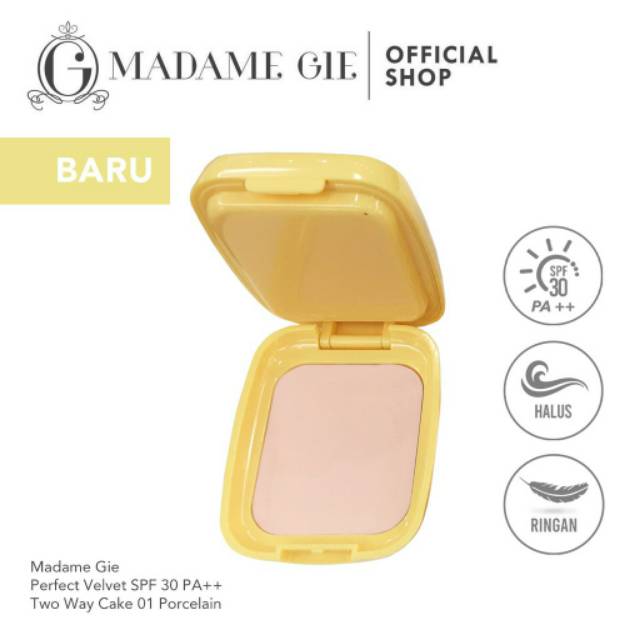 LIZBEAUTY - Madame Gie Perfect Velvet SPF 30 Two Way Cake - Make up Bedak Padat