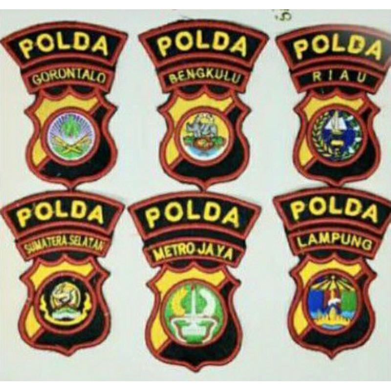 Logo Polda logo bordir Polda logo Polda Bordir timbul bordir timbul Polda