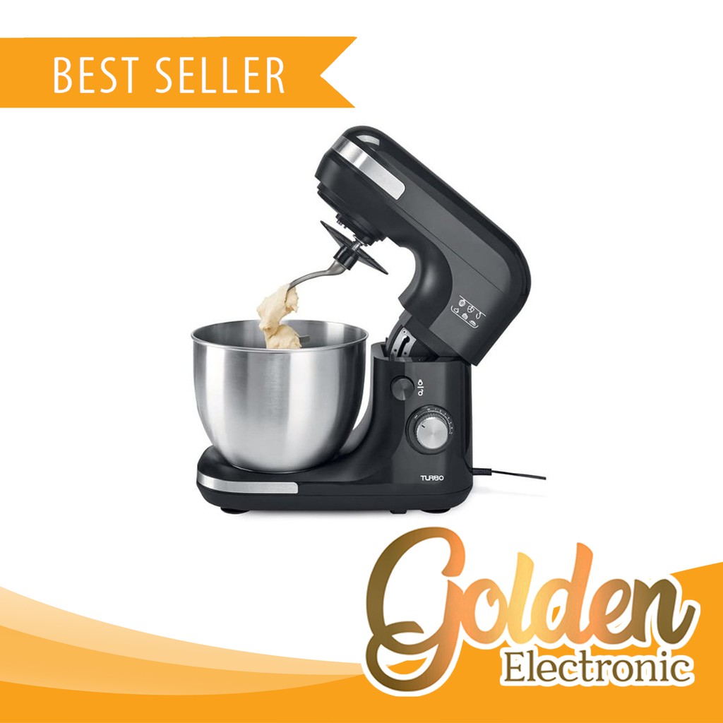 TURBO Stand Mixer Grande Stainless Steel (5L) EHM-9595 Mikser Jumbo Adonan Roti Tepung / TURBO EHM9595