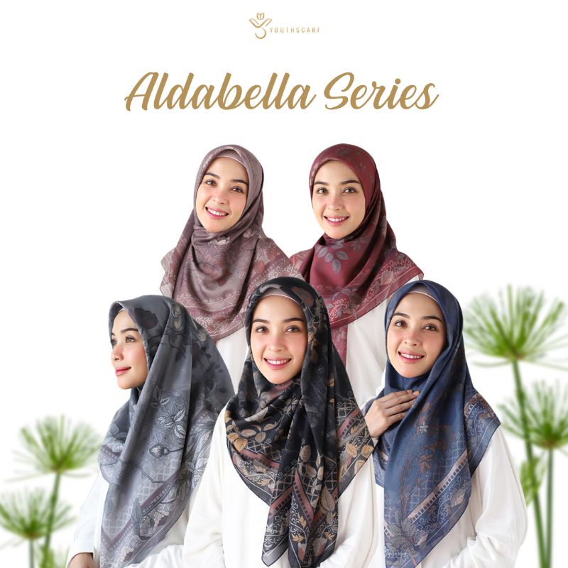 HIJAB VOAL PRINTING - HIJAB SEGI EMPAT - YOUTHSCARF - ALDABELLA SERIES (REGULER)