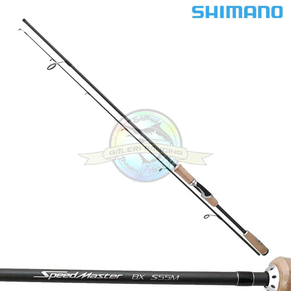 Joran Pancing Spinning Shimano Speedmaster BX S55M - 165cm 8-16lb - Fuji Alconite Guide