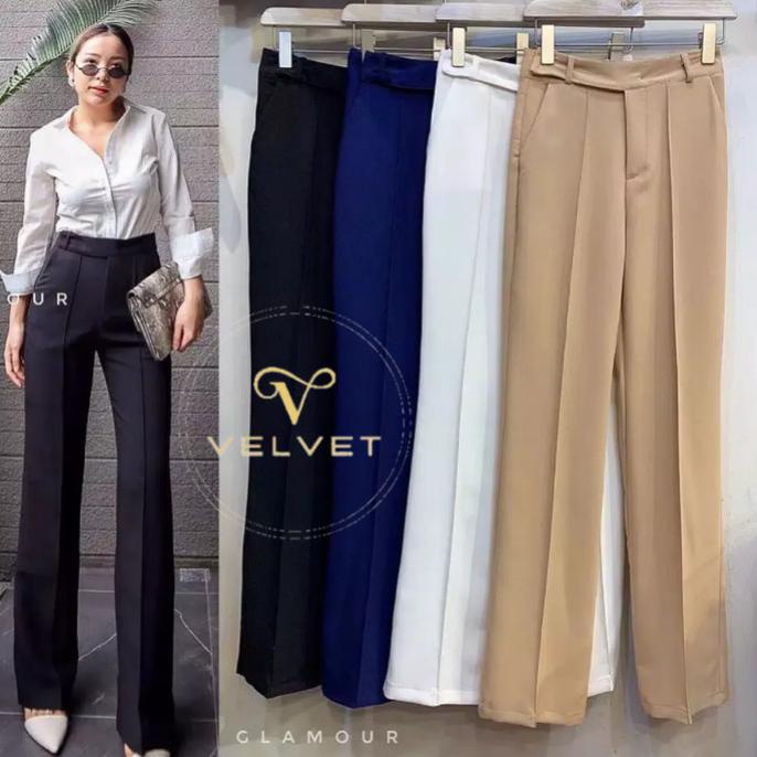 Celana Kulot zipper list / celana kulot scuba Termurah