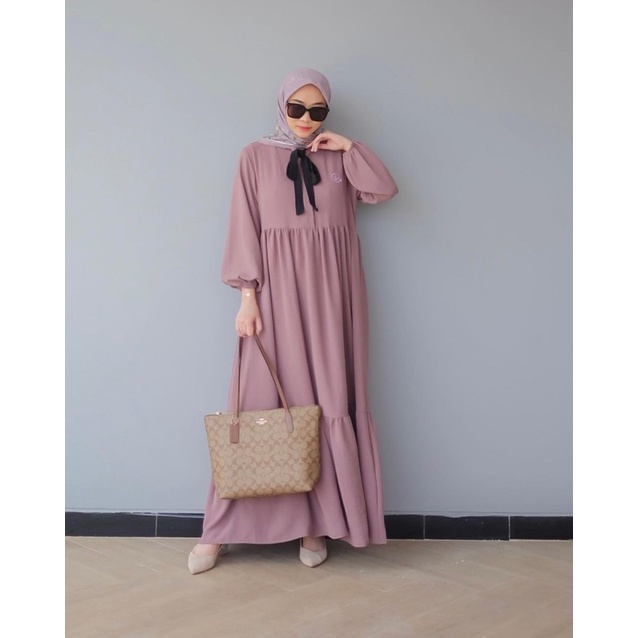 (MSB) GAMIS RULANA RUFFLE DAILY BUSUI DRESS WOLFIS