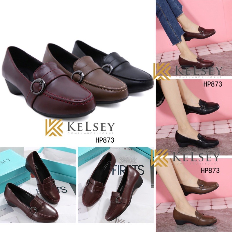 (GRATIS ALAS KAKI) RESTOCK!!  NICOLE SEPATU KERJA WANITA KELSEY HP873 SEPATU KULIT HEELS WANITA